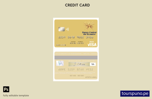 lista para imprimir plantilla de tarjeta de débito visa Santo Tomé y Príncipe Ba